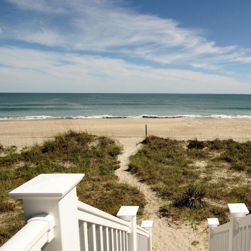 Beach walk at Sandy Shores in Emerald Isle NC